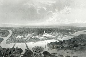 St.Petersburg, graverad av S.Bradshaw, c.1860 (gravyr)